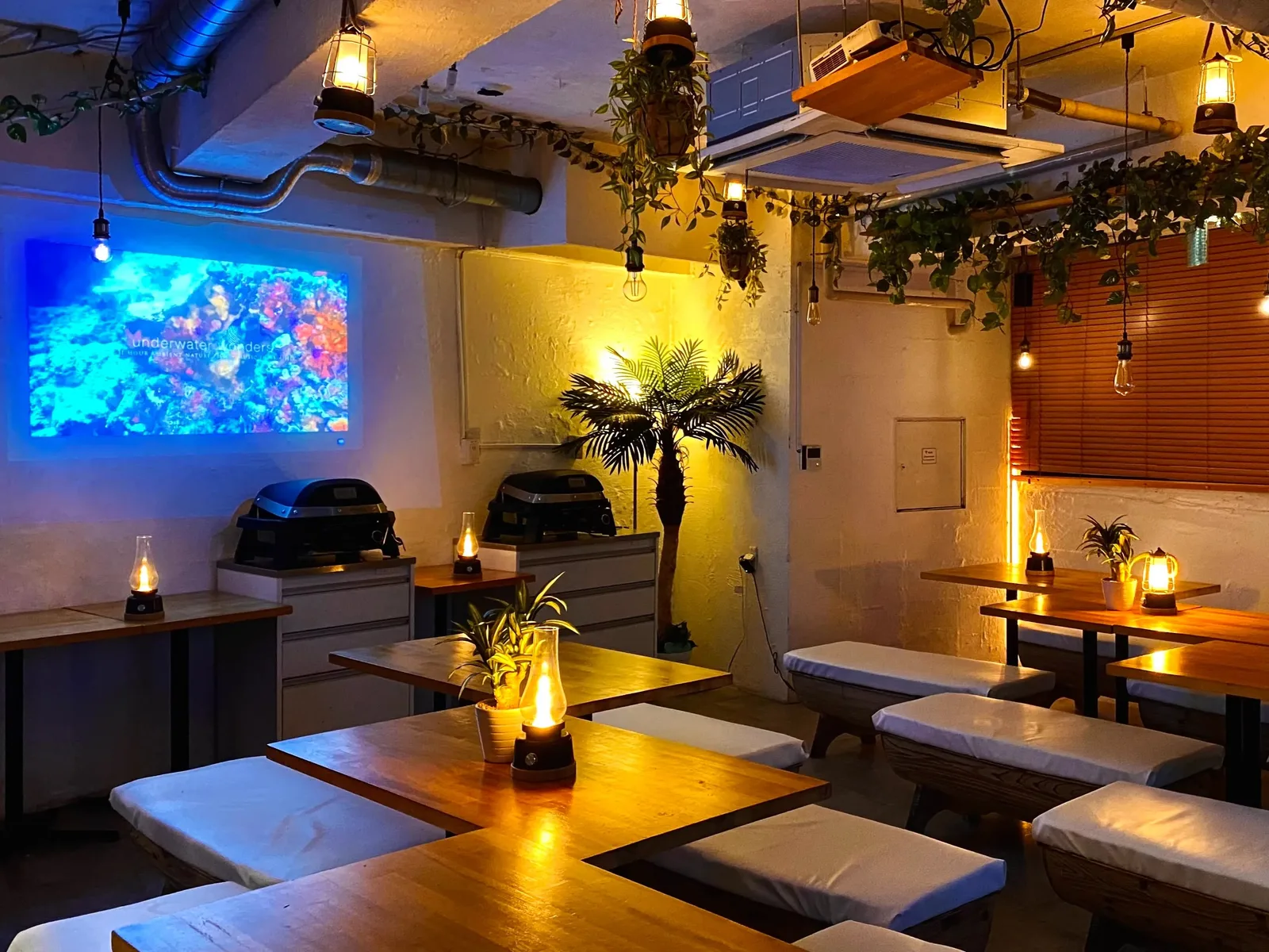 渋谷 貸切パーティー会場 ガーデンホールの店内