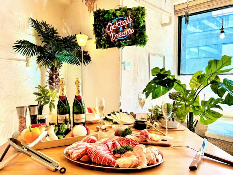 【渋谷×BBQ】昼から室内BBQが楽しめるお店『渋谷ガーデンホール』