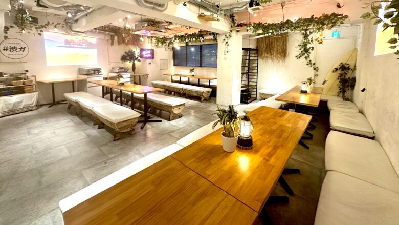 〈渋谷×イベント会場〉貸切パーティー会場「渋谷ガーデンホール」夜内観