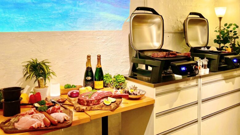 渋谷で貸切グランピングBBQ（バーベキュー）なら渋谷ガーデンホールがおすすめ！
室内だから雨でも安心！大人数での貸切パーティーにぴったり！飲み放題付きバーベキューコース