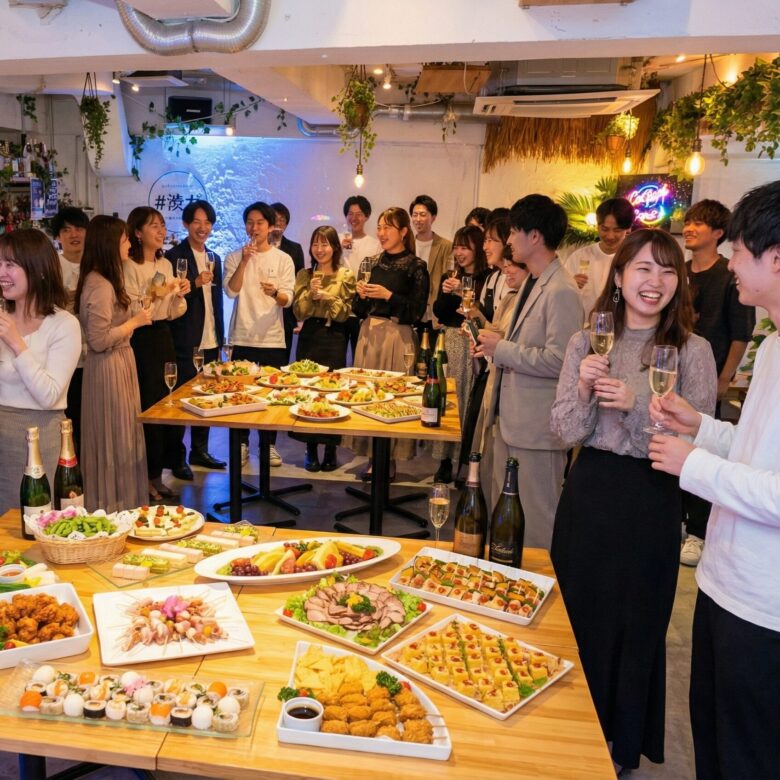 〈渋谷×貸切×マイク・プロジェクター付きパーティー〉　完全貸切空間イメージ